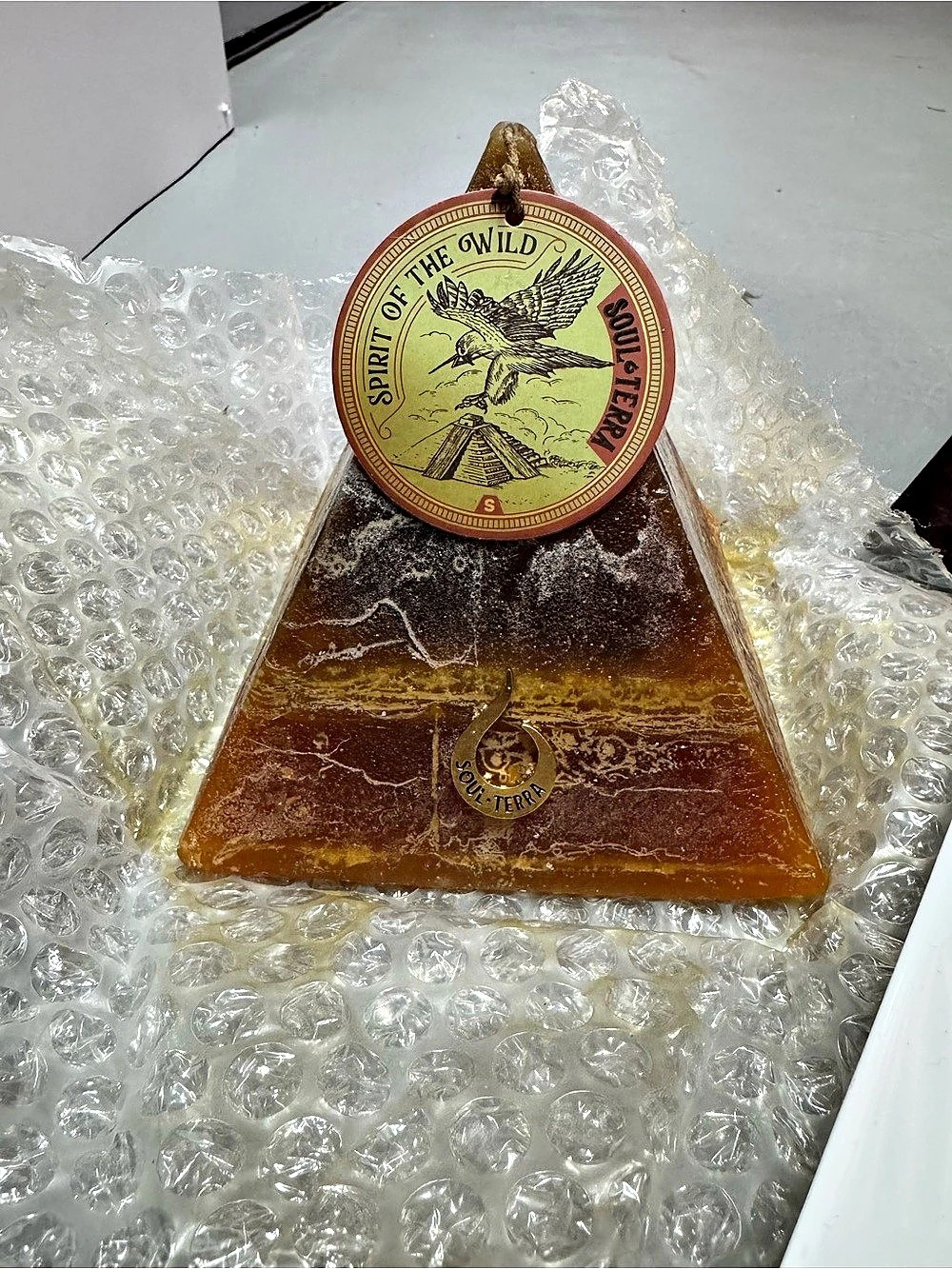 Soulterra Pyramid crystal candle spirit of the wild south